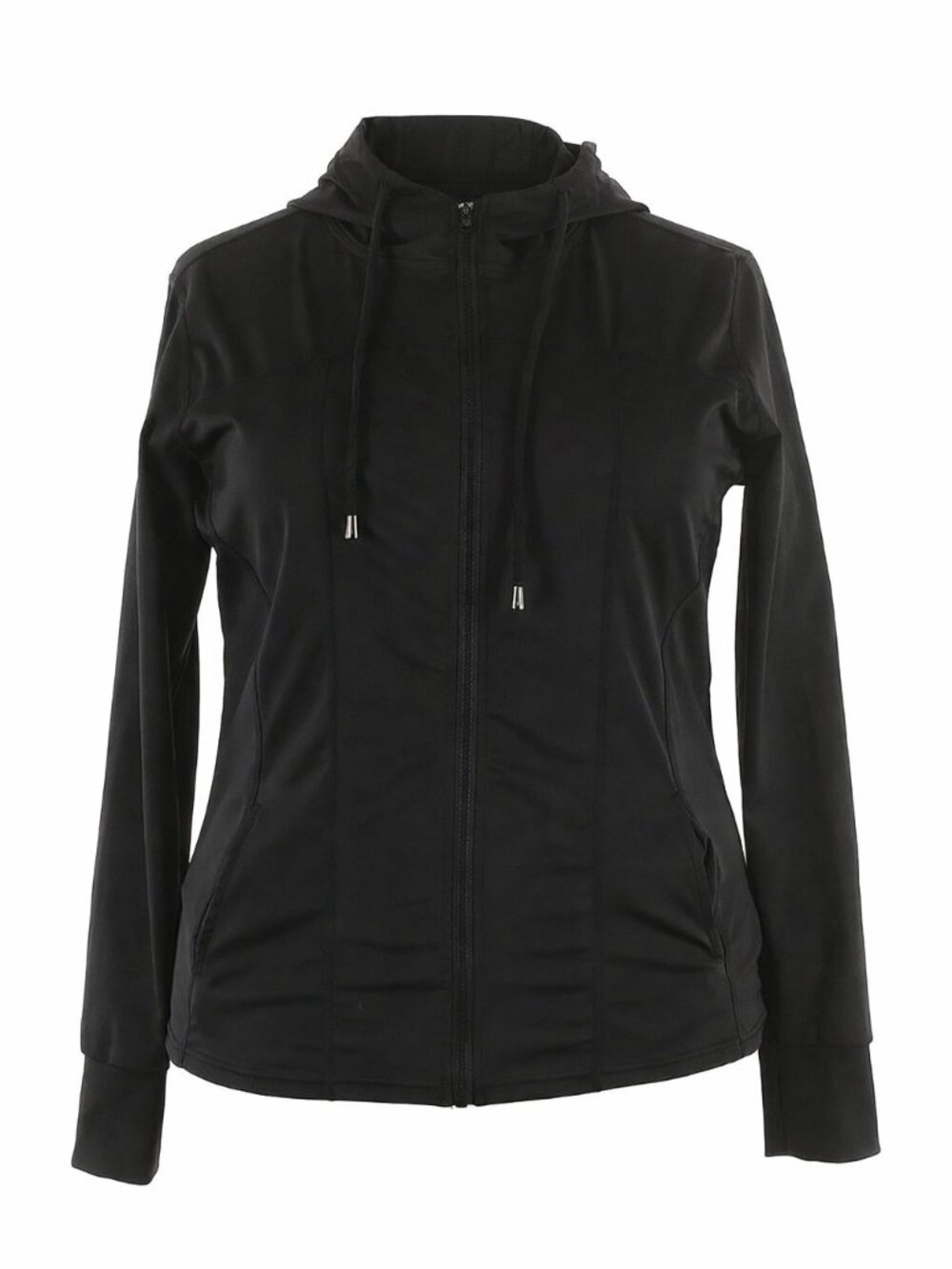 0 TO 5 ZIP UP TRACK HOODIE JACKET. BLACK XXL